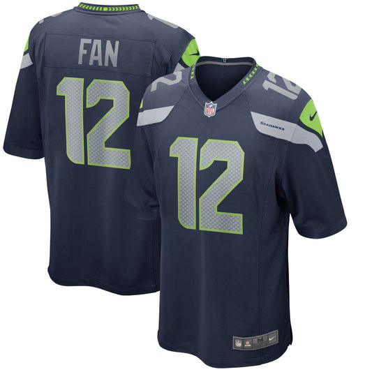12s Seattle Seahawks Nike Game Jersey - College Navy